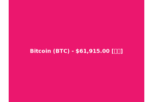 Bitcoin (BTC) - $61,915.00 [币圈]