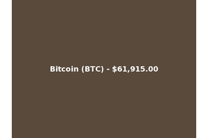 Bitcoin (BTC) - $61,915.00