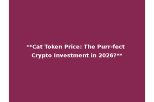 **Cat Token Price: The Purr-fect Crypto Investment in 2026?**