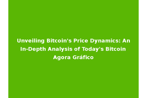 Unveiling Bitcoin's Price Dynamics: An In-Depth Analysis of Today's Bitcoin Agora Gráfico
