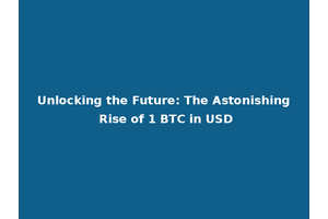 Unlocking the Future: The Astonishing Rise of 1 BTC in USD