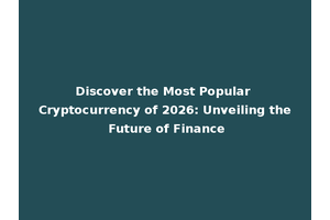 Discover the Most Popular Cryptocurrency of 2026: Unveiling the Future of Finance