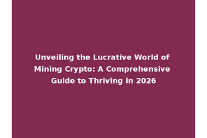 Unveiling the Lucrative World of Mining Crypto: A Comprehensive Guide to Thriving in 2026