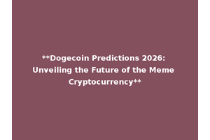 **Dogecoin Predictions 2026: Unveiling the Future of the Meme Cryptocurrency**