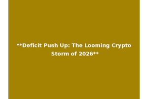 **Deficit Push Up: The Looming Crypto Storm of 2026**