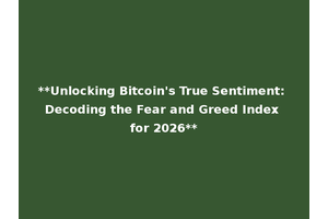 **Unlocking Bitcoin's True Sentiment: Decoding the Fear and Greed Index for 2026**