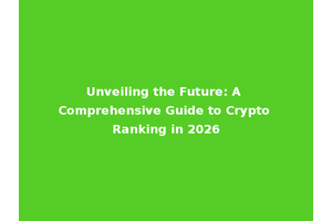 Unveiling the Future: A Comprehensive Guide to Crypto Ranking in 2026