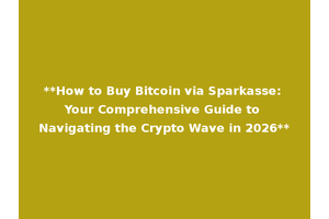 **How to Buy Bitcoin via Sparkasse: Your Comprehensive Guide to Navigating the Crypto Wave in 2026**