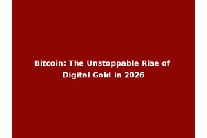 Bitcoin: The Unstoppable Rise of Digital Gold in 2026