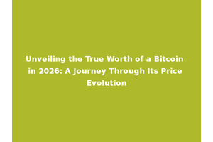 Unveiling the True Worth of a Bitcoin in 2026: A Journey Through Its Price Evolution