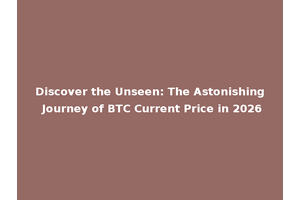 Discover the Unseen: The Astonishing Journey of BTC Current Price in 2026