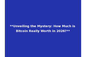 **Unveiling the Mystery: How Much is Bitcoin Really Worth in 2026?**