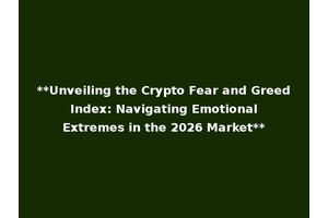 **Unveiling the Crypto Fear and Greed Index: Navigating Emotional Extremes in the 2026 Market**