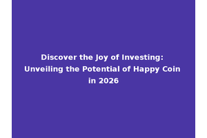 Discover the Joy of Investing: Unveiling the Potential of Happy Coin in 2026
