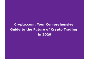 Crypto.com: Your Comprehensive Guide to the Future of Crypto Trading in 2026