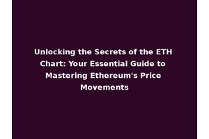 Unlocking the Secrets of the ETH Chart: Your Essential Guide to Mastering Ethereum's Price Movements