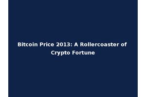 Bitcoin Price 2013: A Rollercoaster of Crypto Fortune
