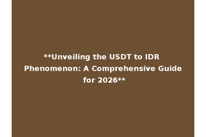**Unveiling the USDT to IDR Phenomenon: A Comprehensive Guide for 2026**