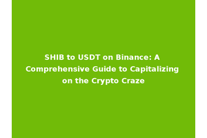 SHIB to USDT on Binance: A Comprehensive Guide to Capitalizing on the Crypto Craze