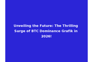 Unveiling the Future: The Thrilling Surge of BTC Dominance Grafik in 2026!