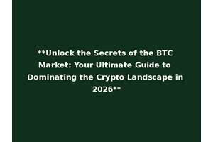 **Unlock the Secrets of the BTC Market: Your Ultimate Guide to Dominating the Crypto Landscape in 2026**