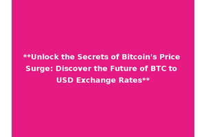 **Unlock the Secrets of Bitcoin's Price Surge: Discover the Future of BTC to USD Exchange Rates**