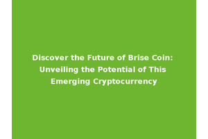 Discover the Future of Brise Coin: Unveiling the Potential of This Emerging Cryptocurrency
