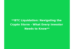 **BTC Liquidation: Navigating the Crypto Storm - What Every Investor Needs to Know**