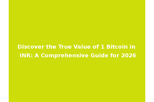 Discover the True Value of 1 Bitcoin in INR: A Comprehensive Guide for 2026