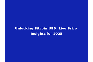 Unlocking Bitcoin USD: Live Price Insights for 2025