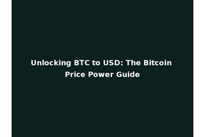 Unlocking BTC to USD: The Bitcoin Price Power Guide