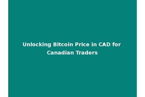 Unlocking Bitcoin Price in CAD for Canadian Traders
