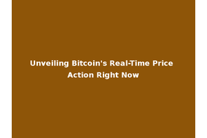 Unveiling Bitcoin's Real-Time Price Action Right Now