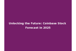 Unlocking the Future: Coinbase Stock Forecast in 2025