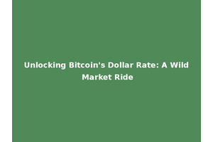 Unlocking Bitcoin's Dollar Rate: A Wild Market Ride