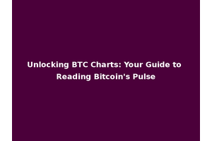 Unlocking BTC Charts: Your Guide to Reading Bitcoin's Pulse