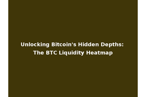 Unlocking Bitcoin's Hidden Depths: The BTC Liquidity Heatmap