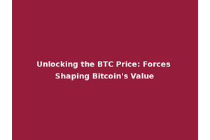 Unlocking the BTC Price: Forces Shaping Bitcoin's Value