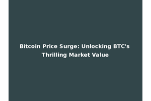 Bitcoin Price Surge: Unlocking BTC's Thrilling Market Value