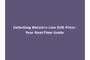 Unlocking Bitcoin's Live EUR Price: Your Real-Time Guide