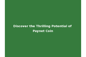 Discover the Thrilling Potential of Paynet Coin