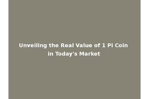 Unveiling the Real Value of 1 Pi Coin in Today's Market