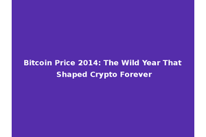 Bitcoin Price 2014: The Wild Year That Shaped Crypto Forever