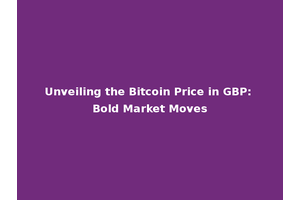 Unveiling the Bitcoin Price in GBP: Bold Market Moves