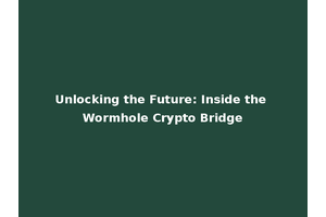 Unlocking the Future: Inside the Wormhole Crypto Bridge