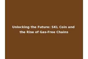Unlocking the Future: SKL Coin and the Rise of Gas-Free Chains