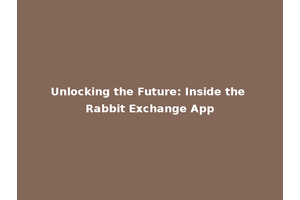 Unlocking the Future: Inside the Rabbit Exchange App