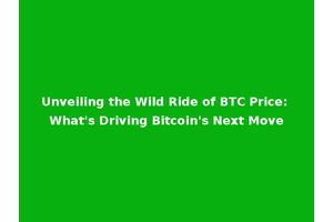 Unveiling the Wild Ride of BTC Price: What's Driving Bitcoin's Next Move