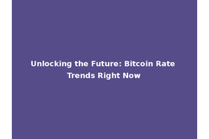 Unlocking the Future: Bitcoin Rate Trends Right Now