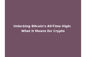 Unlocking Bitcoin's All-Time High: What It Means for Crypto